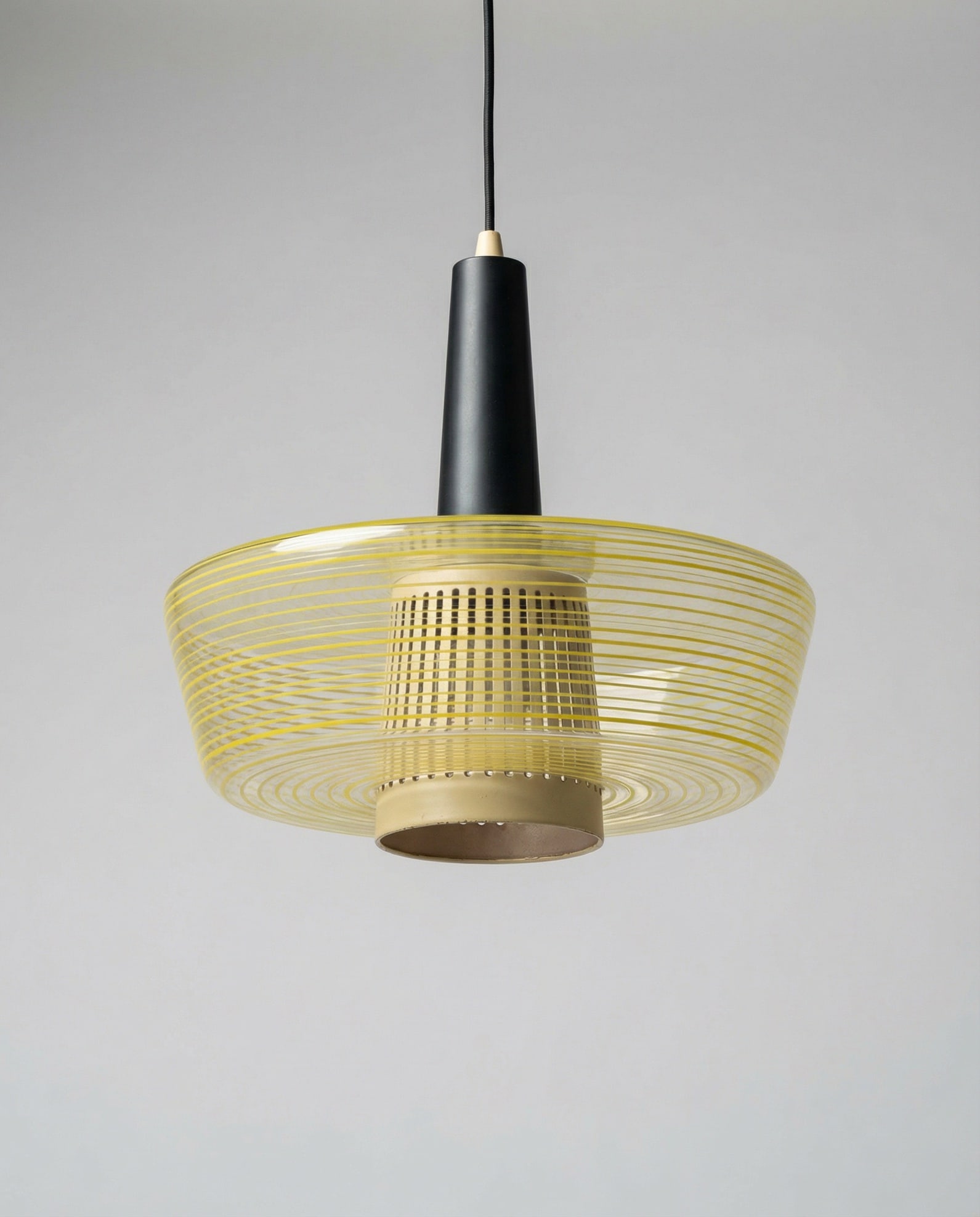 Vintage pendant, murano glass, Stilnovo style, Italy, 1960c.: Retro Pendant Light Nice for kitchen, bathroom or hallway 1950s Italian Design. Not UL Certified. May need rewired