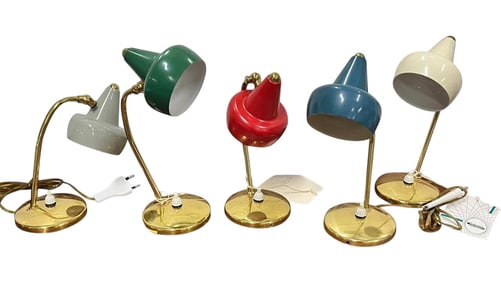 5 Vintage Table Lamps
