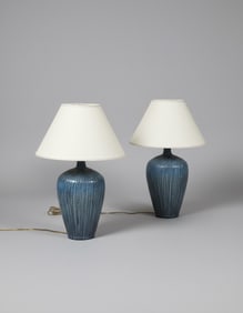 Pair of Ceramic Table Lamps, Italy, c.1960