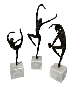 3 Bronze Sculptures