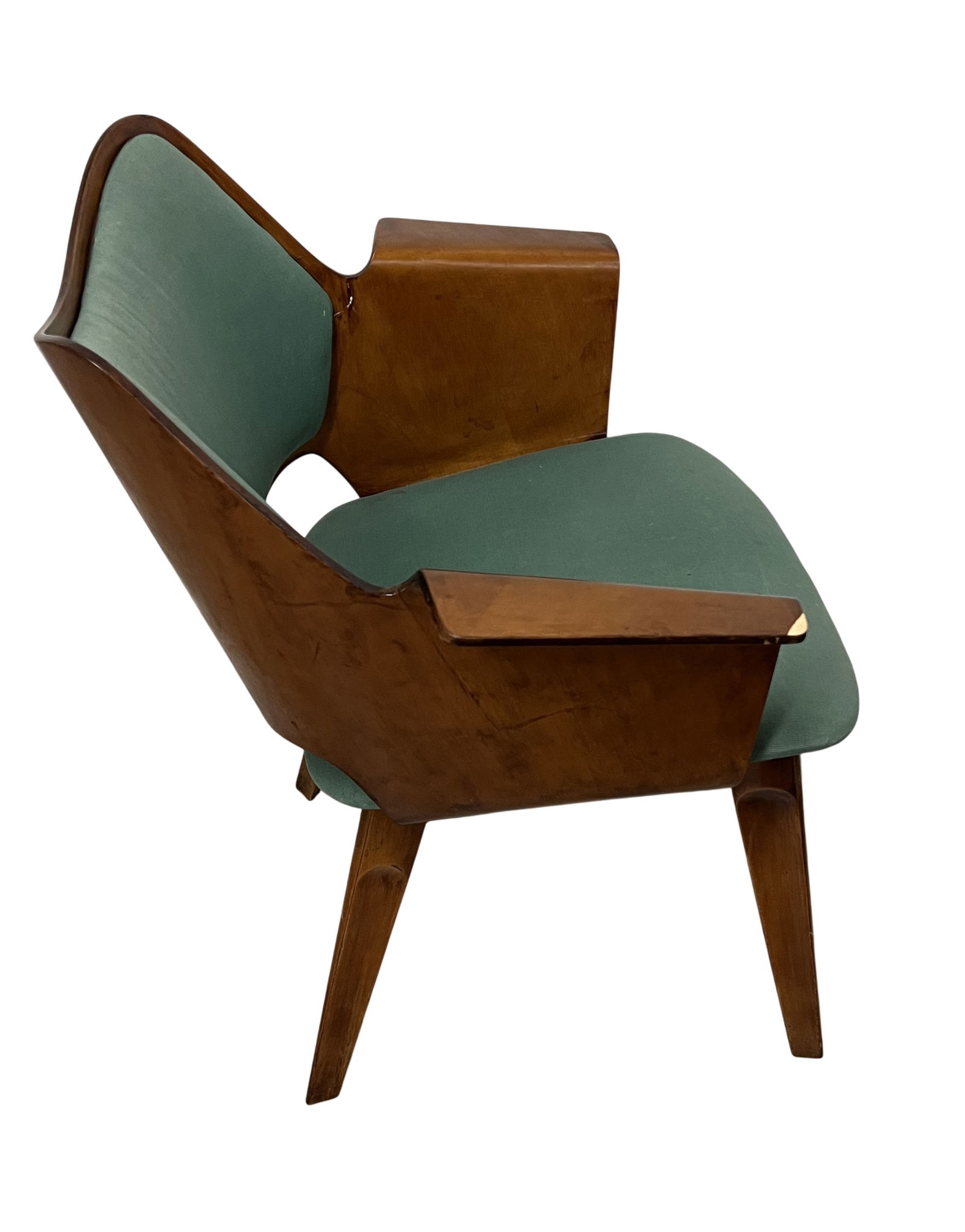 Chairs in curved wood, attr. Vittorio Nobili, Italy, c.1950 - 7