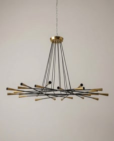 Large chandelier by Stilnovo, mod. shangai, Italy, c.1960