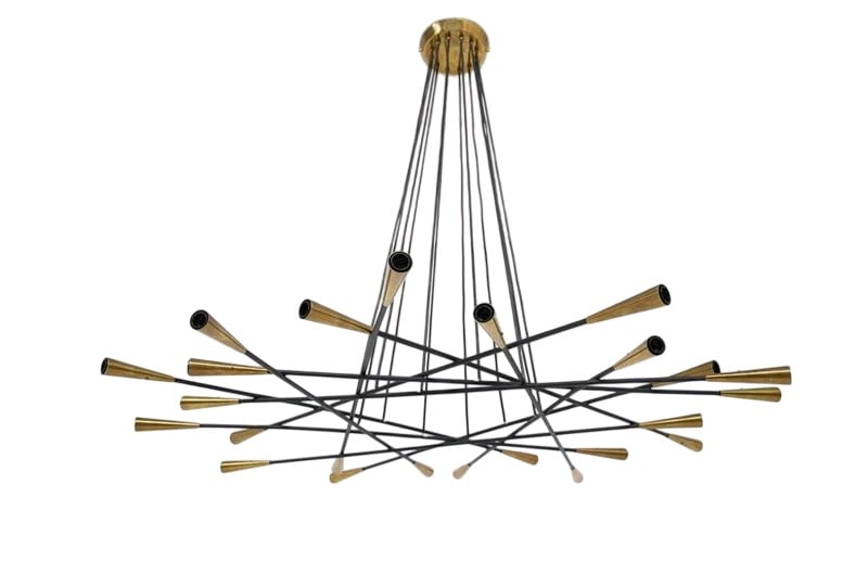 Large chandelier by Stilnovo, mod. shangai, Italy, c.1960 (1 of 5)