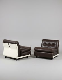 Pair of Amanta chairs for Mario Bellini, Italy, c.1960