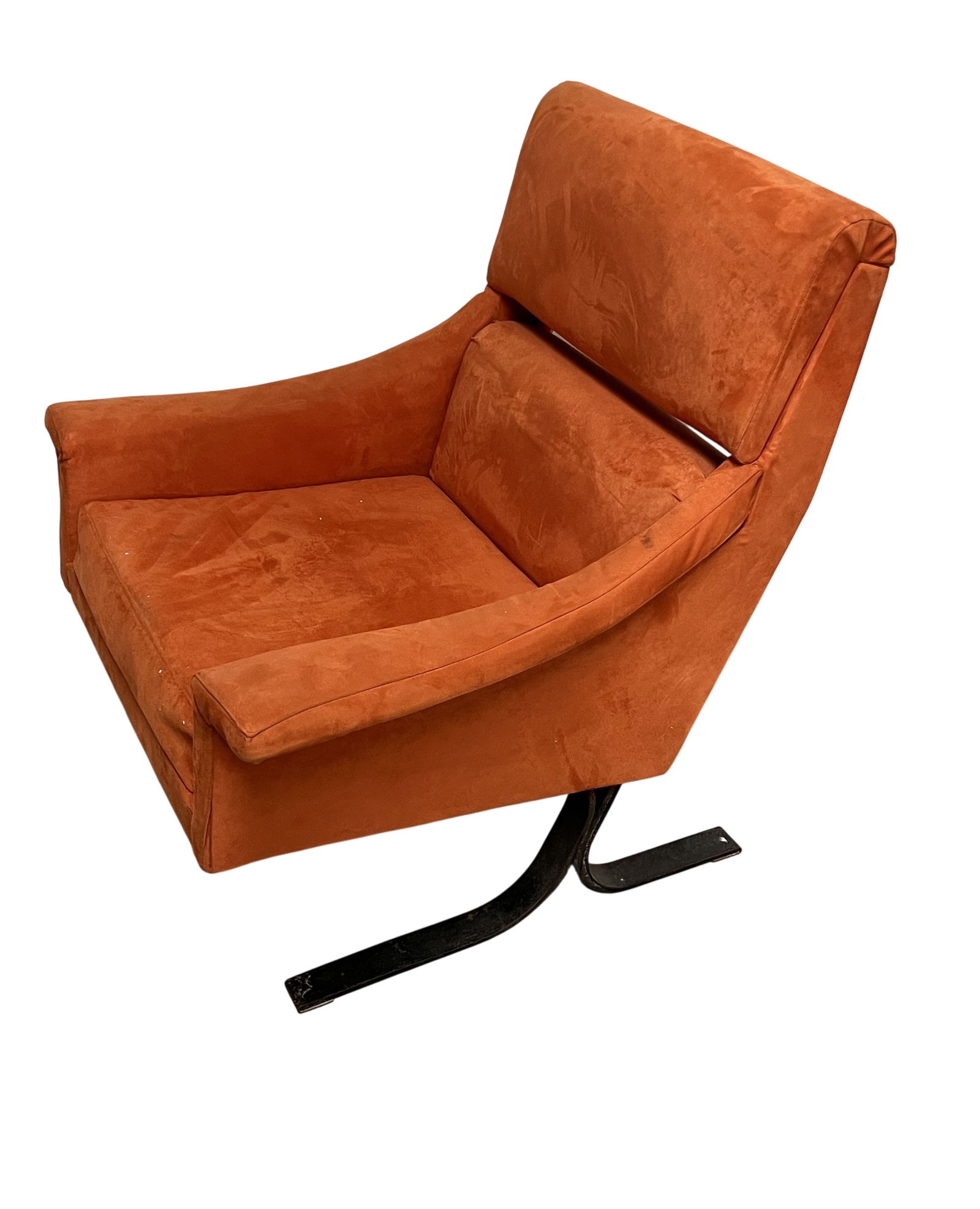 Important armchair produced by Busnelli, Meda, Italy, c.1950: Armchair by Busnelli Export Meda. Large chair with steel frame. Italian production from the 50s and 60s