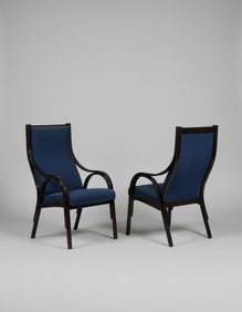 Pair of Gregotti, Meneghettu and Stoppino chairs, mod.Cavour, prod.Azucena, 1960