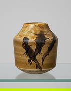 Guido Gambone Vase, Italy, c.1960: Exceptionally beautiful small Italian mid-century ceramic vase by Bruno Gambone. Marked Gambone Italy on the bottom.