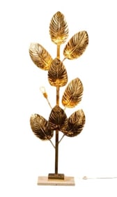 Brass Leaf Floor Lamp