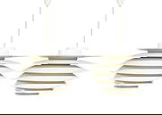 Pair of Suspension Lights by Sven Middelboe: ‘Verona’ pendant lamps by Sven Middelboe for Nordisk Solar, 1970s DenmarkMade of white lacquered aluminum discs.