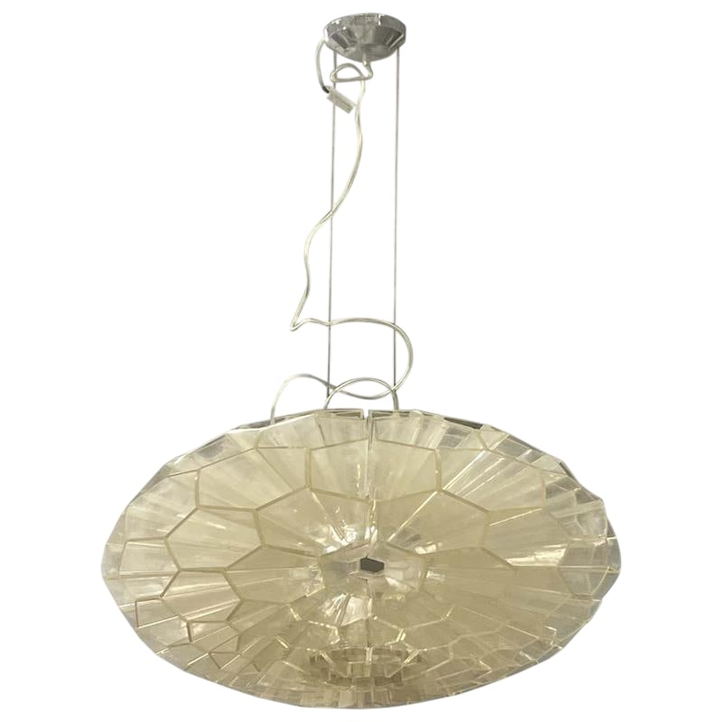 Joy PL Honeycomb Light: Each honeycomb is made from clear methacrylate, with the use of a sophisticated construction technology it offers a very dramatic effect. Hardware finished in polished chrome. Joy is designed by