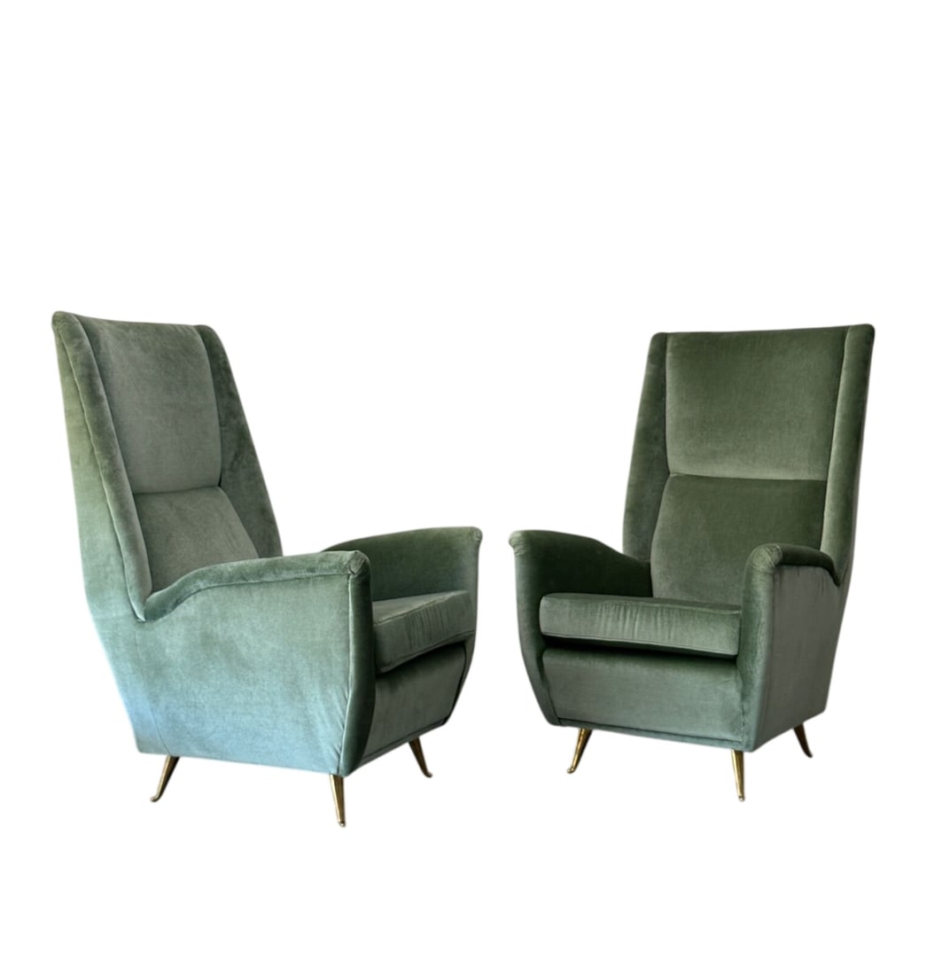 Pair of Gio Ponti Lounge Chairs (1 of 9)