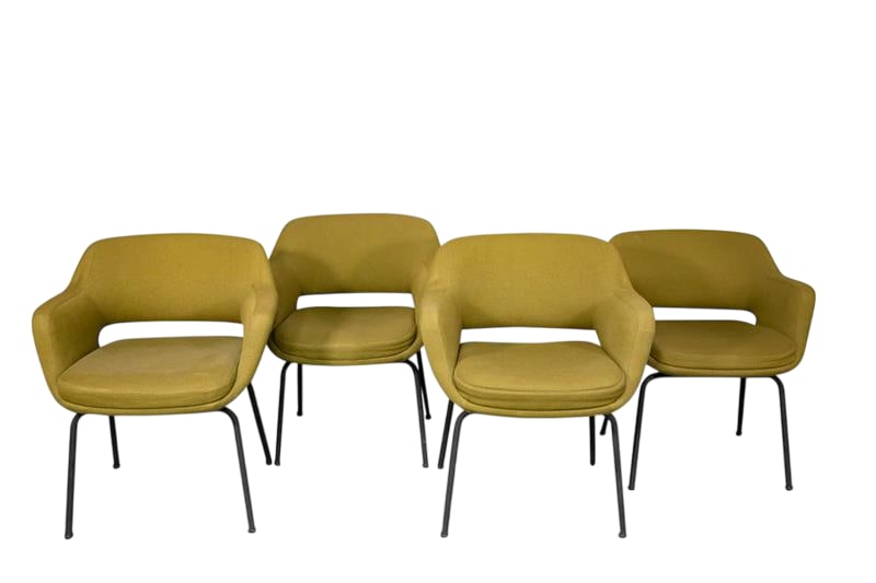 4 Chairs by Cassina Mod.1106/3: 4 1959 Vintage Totally Original side, dinner, or desk chairs by Olli Mannermaa Mod. 1106/3 "Kilta" Italy 1959 Good vintage condition consistent with age and use Rare Chairs