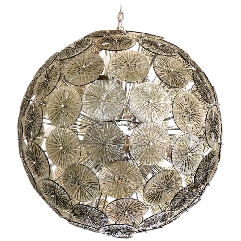 Grey Murano Sputnik Chandelier (1 of 2)