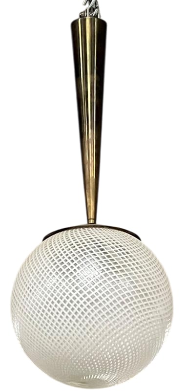 Murano Globe: Vintage hand blown Murano globe Not UL Certified May need rewired