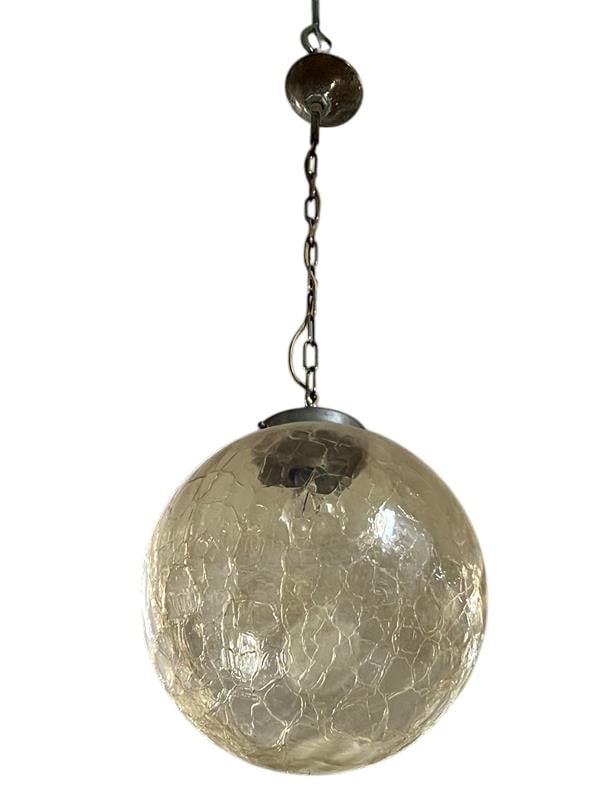 Murano Globe: Vintage hand blown Murano globe Not UL Certified May need rewired