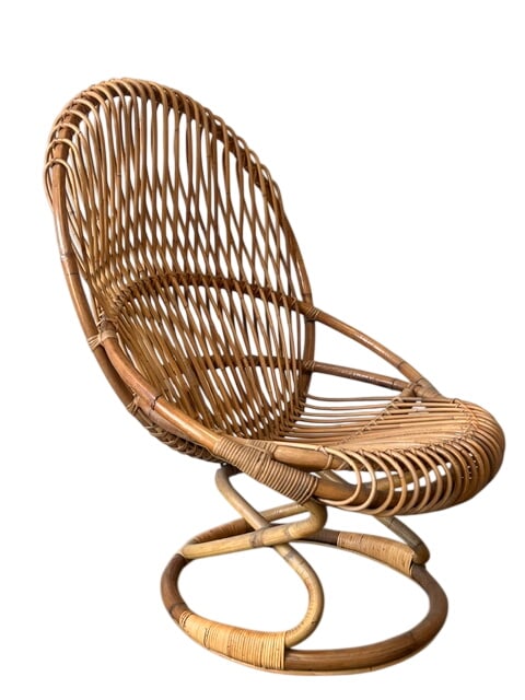 Tito Agnoli Rattan Chair (1 of 5)