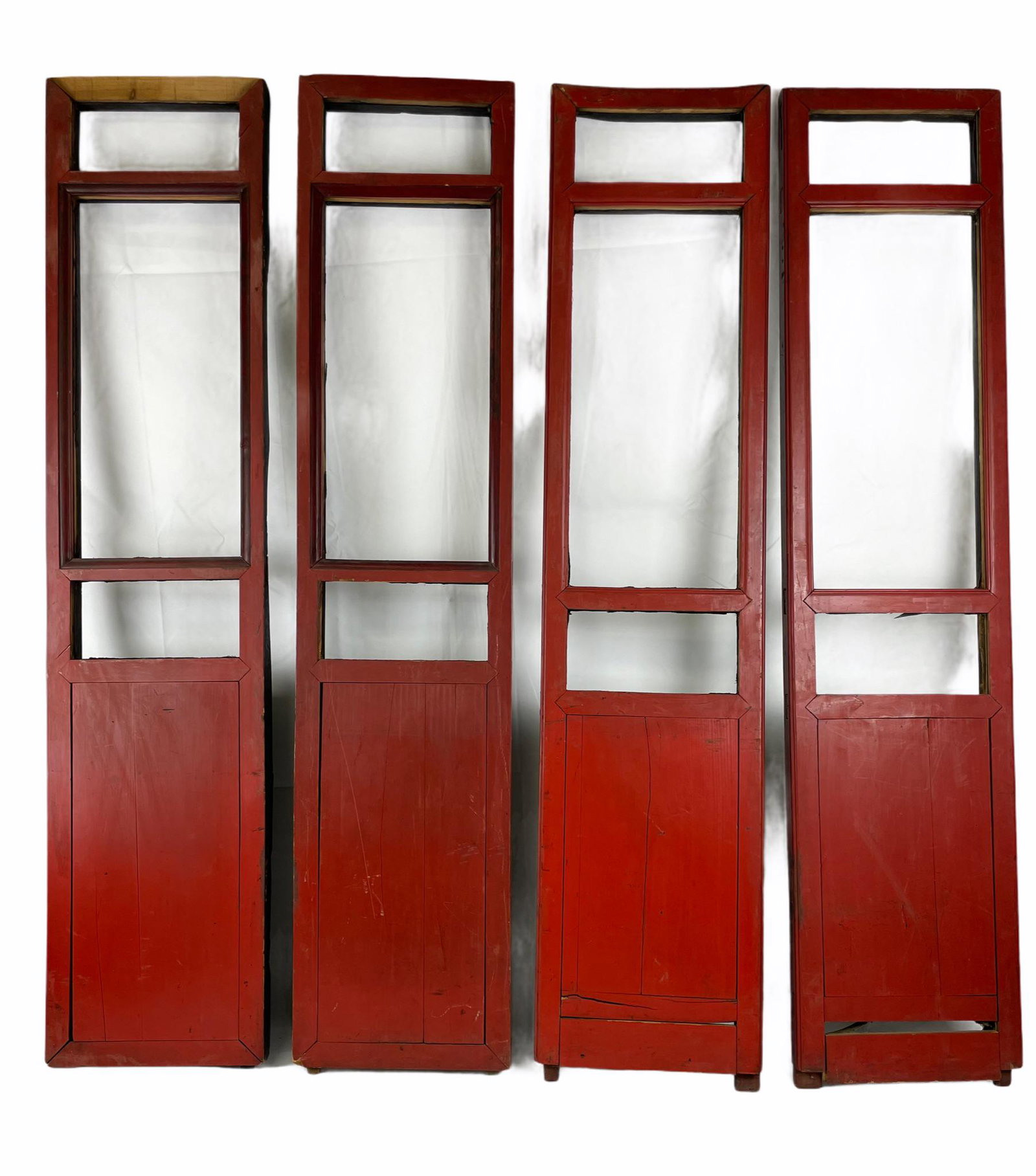 Set of chinese red lacquer door (1 of 6)