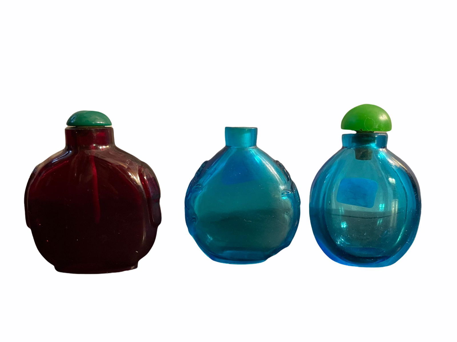 A set of chinese peking glass snuff bottle (1 of 2)