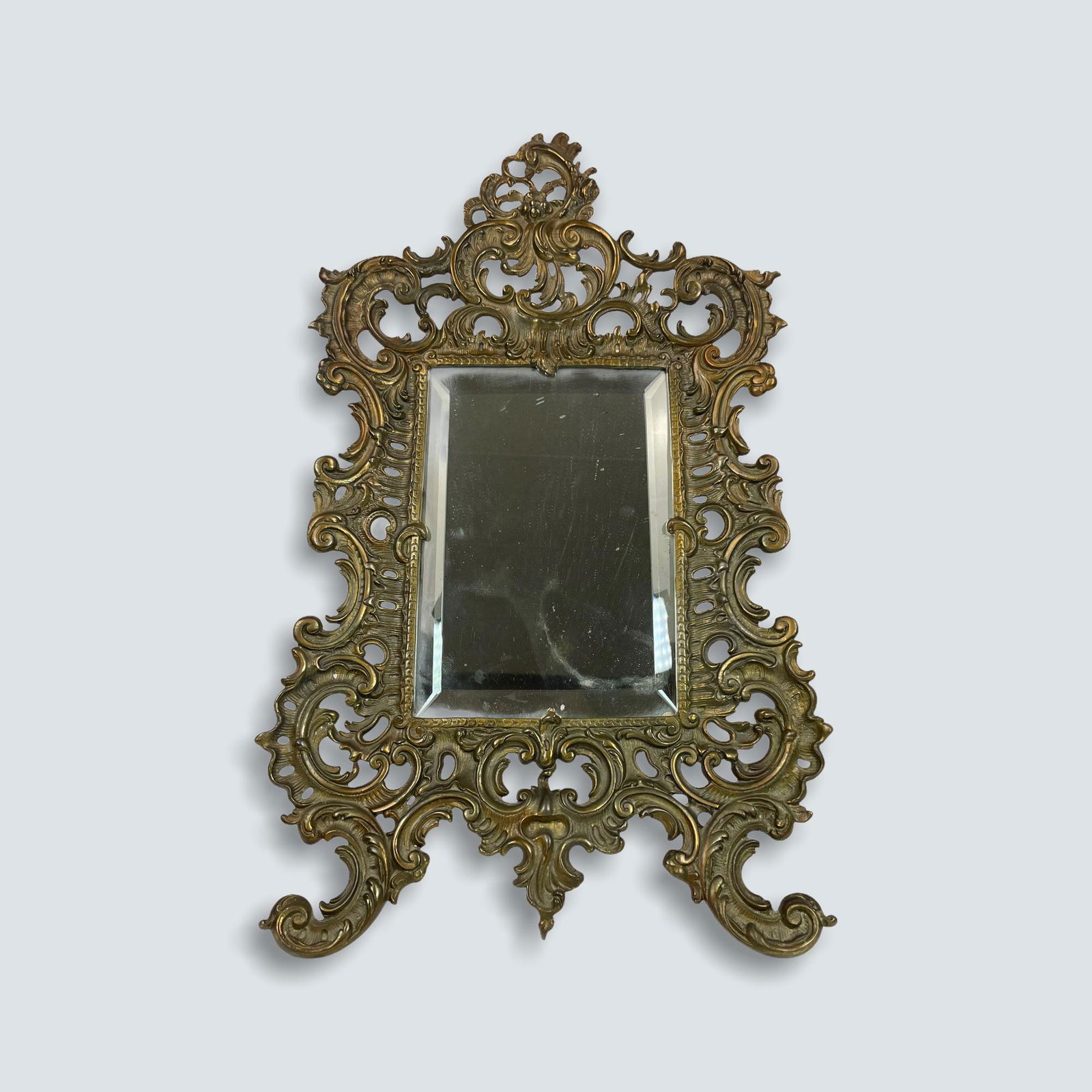 A vintage bronze mirror (1 of 5)