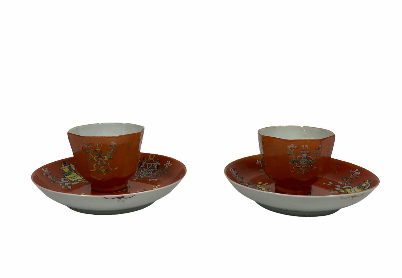 A pair of fabulous chinese tea cup set (1 of 10)