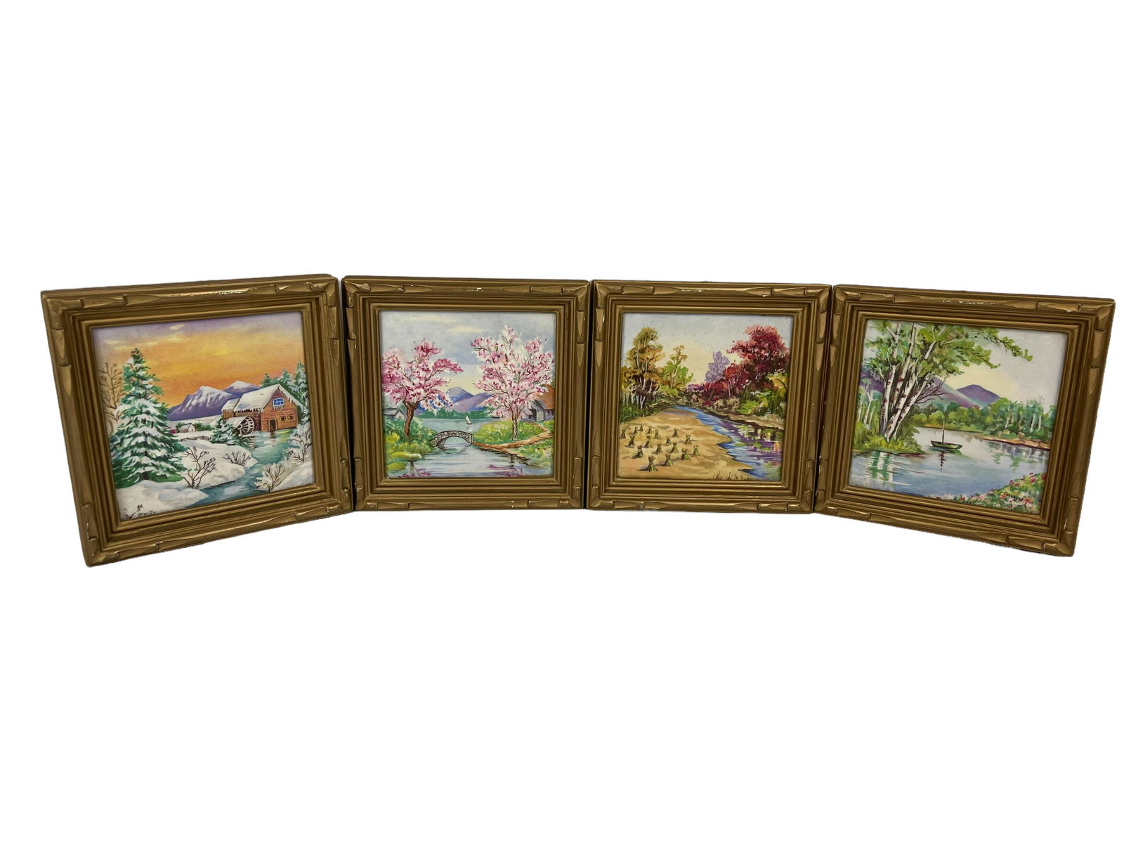 A set of hand painted art piece (1 of 3)