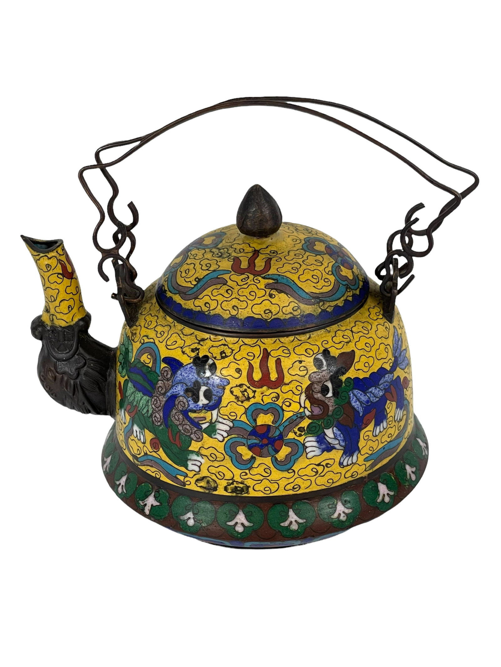A fine chinese cloisonne teapot (1 of 10)