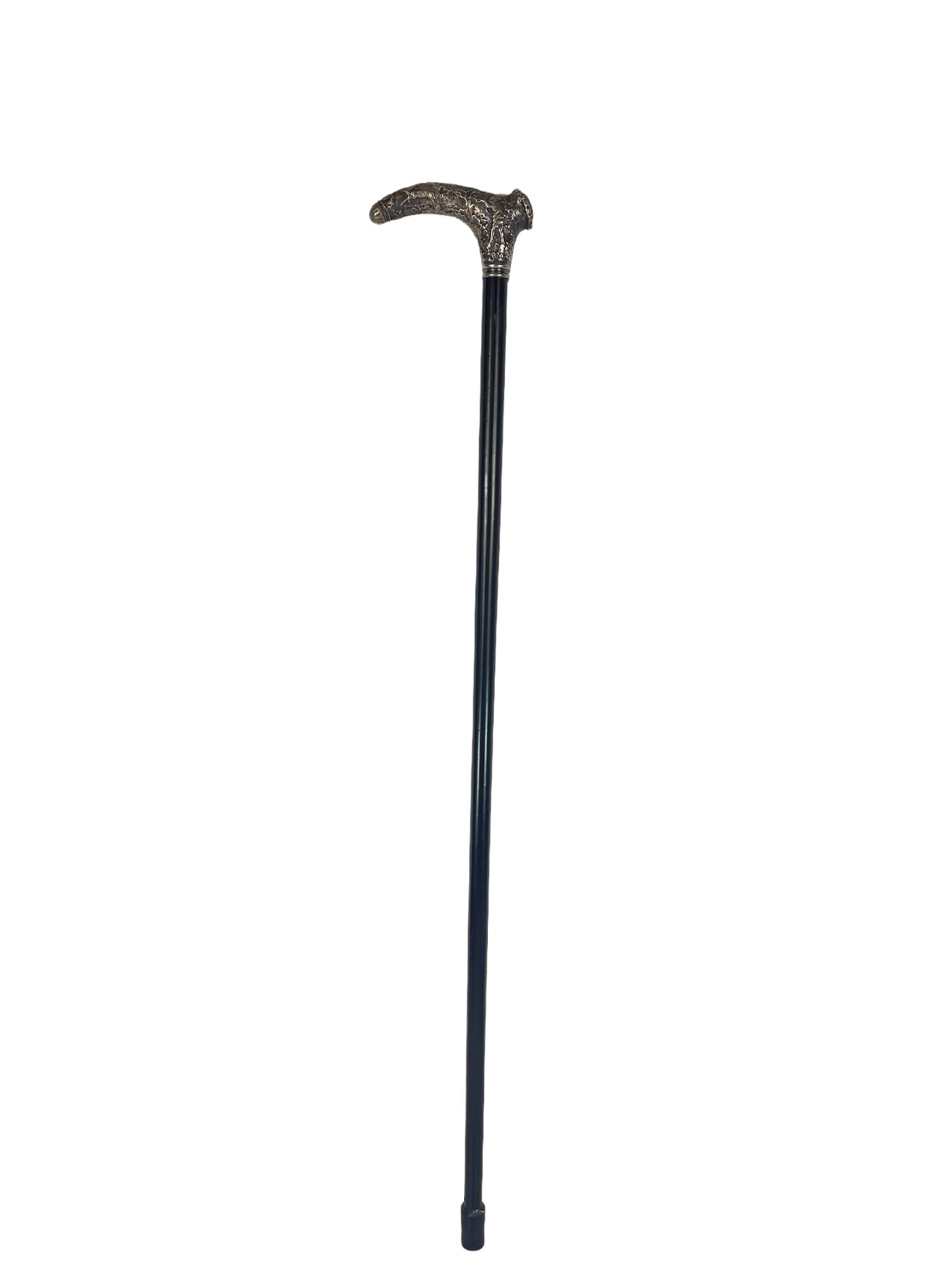 A fine detailed silver cane (1 of 11)