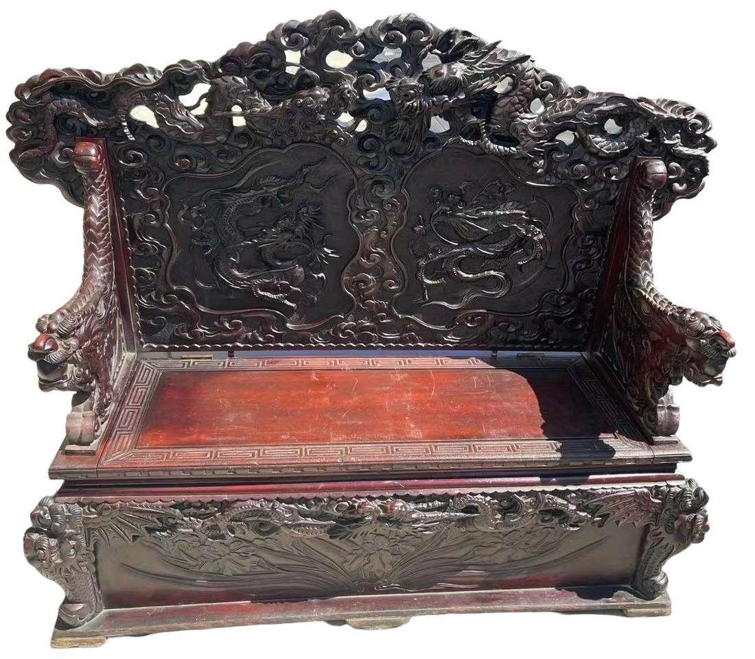 A fine chinese rosewood armchair (1 of 14)