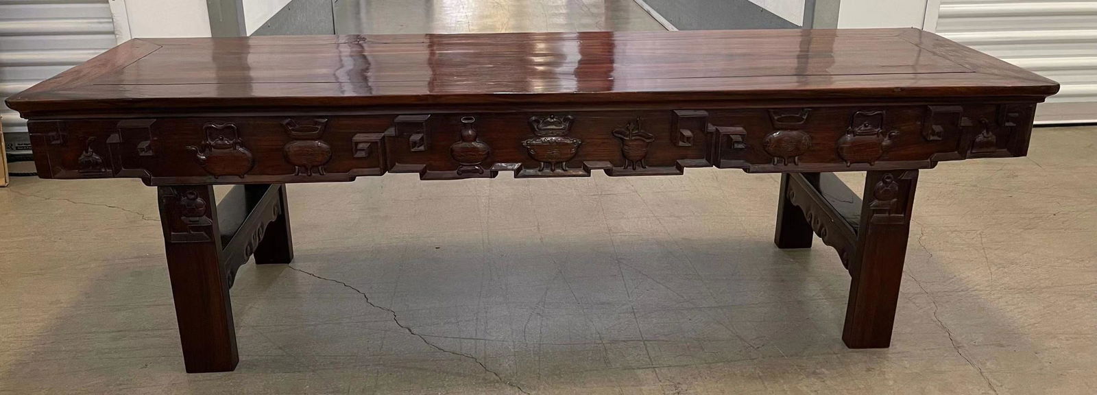 A fine chinese antique rosewood carved alter table (1 of 18)