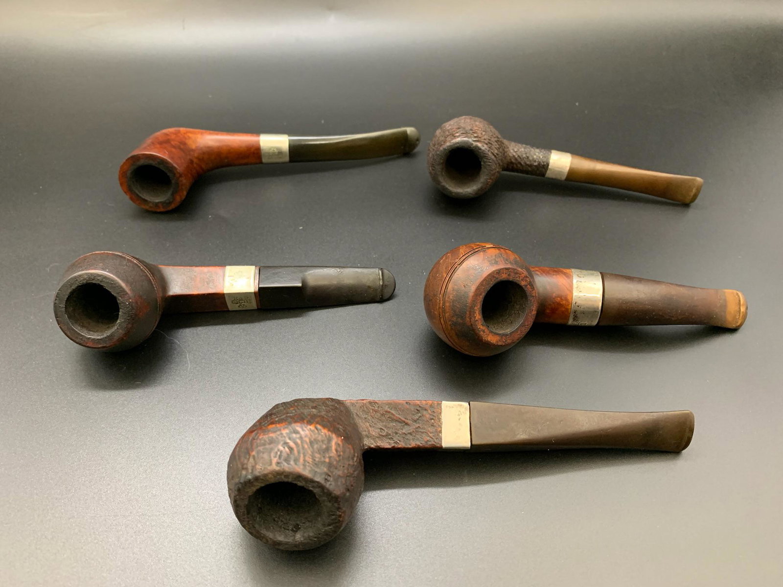 5 sterling silver K&P burwlwood "peterson Dublin" smoke pipe: 5 sterling silver K&P burwlwood "peterson Dublin" smoke pipe; L:6.25"