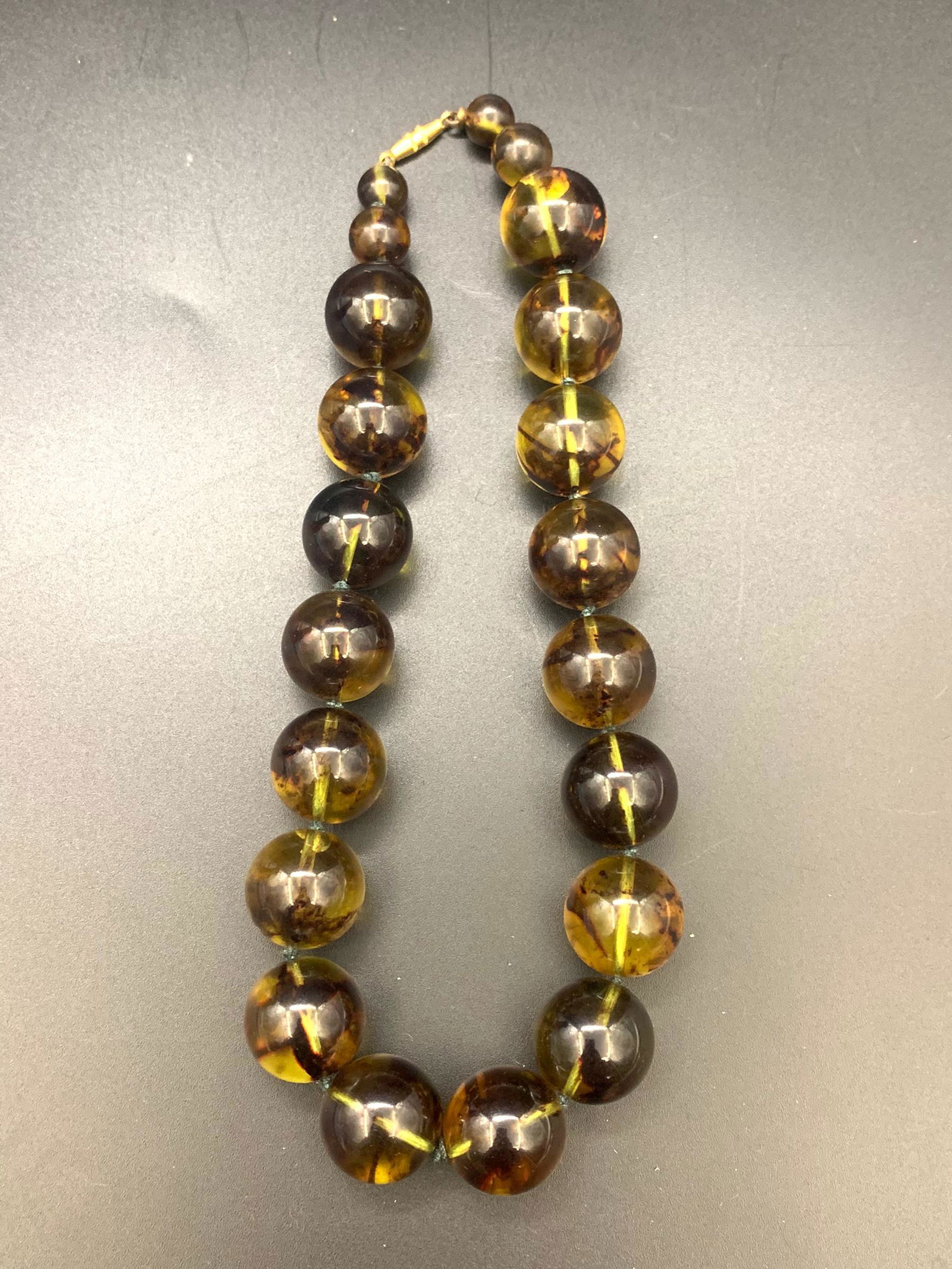 Large Baltic Amber beaded necklace (1 of 4)
