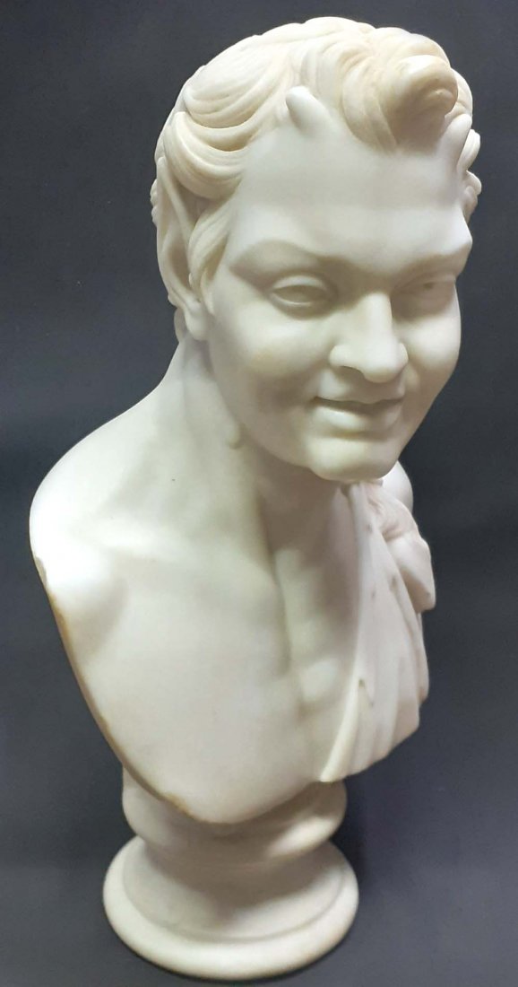 Satyr Faun carrara marble bust NO RESERVE (1 of 20)