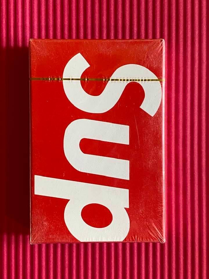 Red Supreme Deck of Playing Cards: Red deck of playing cards issue by Supreme