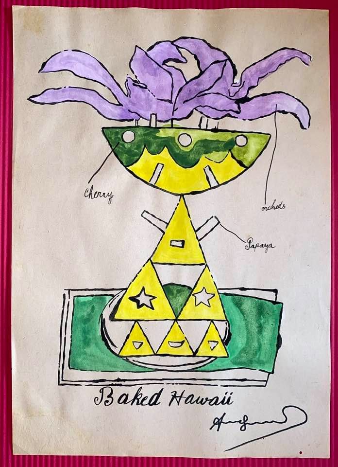 Andy Warhol Drawing On Paper (In the Style Of): In the style of Andy Warhol Drawing on paper 11 1/2 x 8 1/4 in. (Pittsburgh; August 6, 1928 - New York; February 22, 1987), commonly known as Andy Warhol, was an American plastic artist and filmmaker 