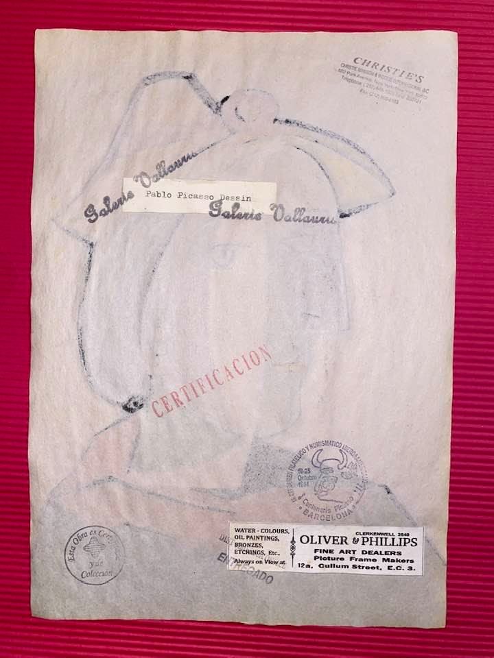 Pablo Picasso Drawing On Paper (In the Style of): In the style of Pablo Picasso Drawing on paper 11 3/4 x 8 1/4 in. Pablo Picasso, France; April 8, 1973), known as Pablo Picasso, was a Spanish painter and sculptor, creator, along with Georges Braque 