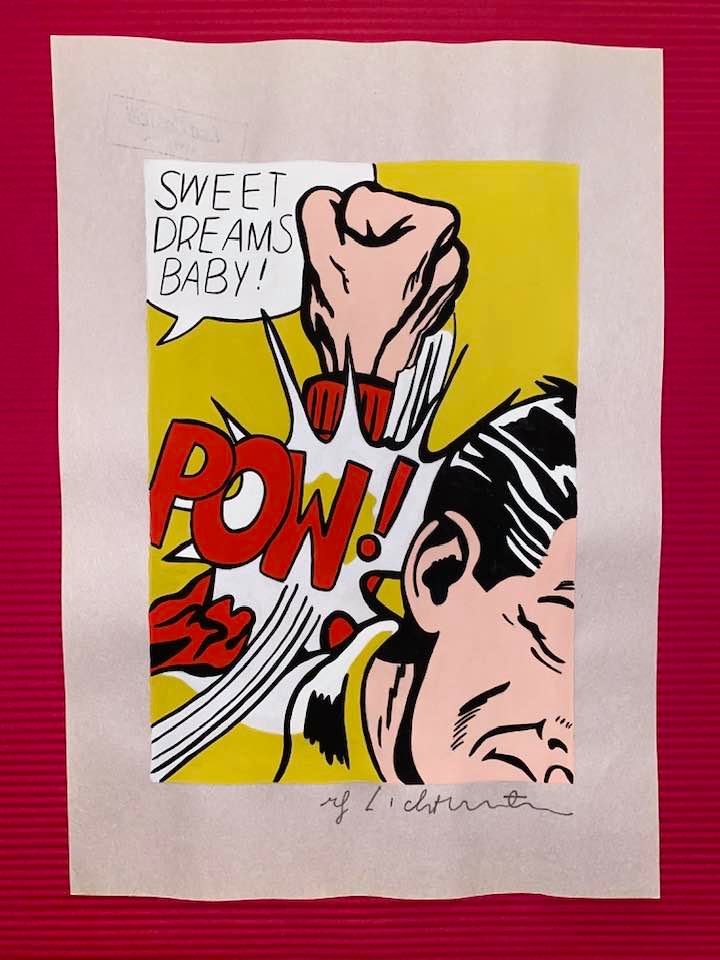 The Style of Roy Lichtenstein Drawing: The Style of Roy Lichtenstein drawing on Paper.Size 11 1/2 x 8 1/4. Roy Fox Lichtenstein (October 27, 1923 - September 29, 1997) was an American pop artist. During the 1960s, along with Andy Warhol, J