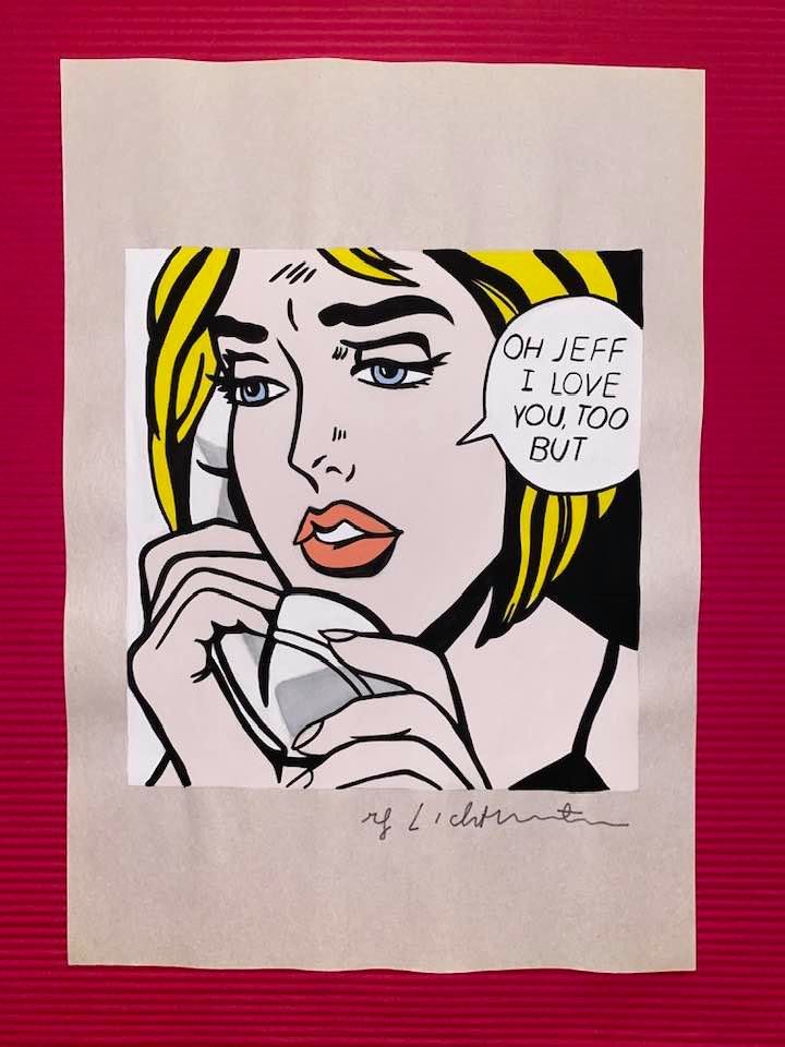 The Style of Roy Lichtenstein Drawing: The Style of Roy Lichtenstein drawing on Paper.Size 11 1/2 x 8 1/4. Roy Fox Lichtenstein (October 27, 1923 - September 29, 1997) was an American pop artist. During the 1960s, along with Andy Warhol, J