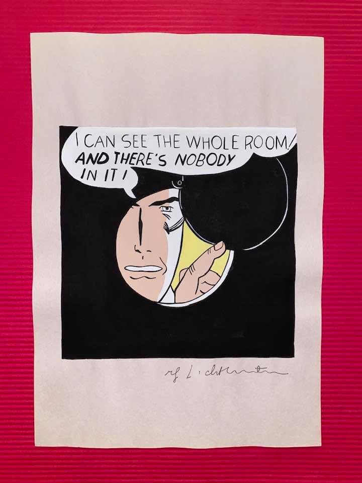 The Style of Roy Lichtenstein Drawing: The Style of Roy Lichtenstein drawing on Paper.Size 11 1/2 x 8 1/4. Roy Fox Lichtenstein (October 27, 1923 - September 29, 1997) was an American pop artist. During the 1960s, along with Andy Warhol, J