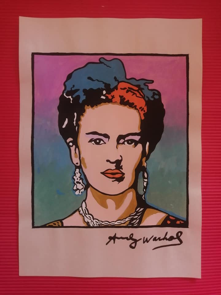Andy Warhol Drawing On Paper (In the Style Of): In the style of Andy Warhol Drawing on paper 12 x 8 1/2 in. (Pittsburgh; August 6, 1928 - New York; February 22, 1987), commonly known as Andy Warhol, was an American plastic artist and filmmaker who 