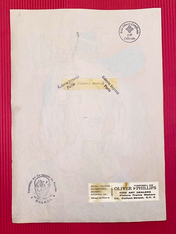 Pablo Picasso Drawing On Paper (In the Style of) (1 of 2)