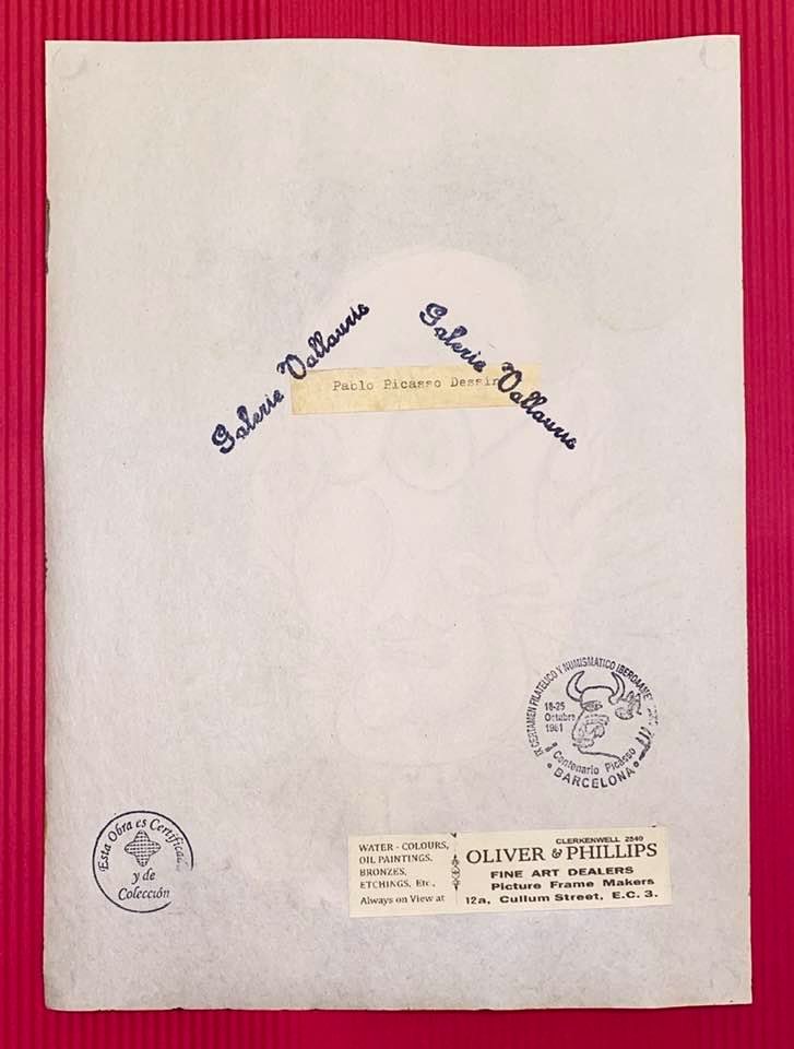 Pablo Picasso Drawing On Paper (In the Style of) (1 of 2)