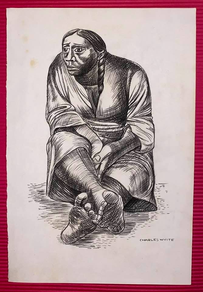 Charles White, Drawing (In the Style of) (1 of 2)