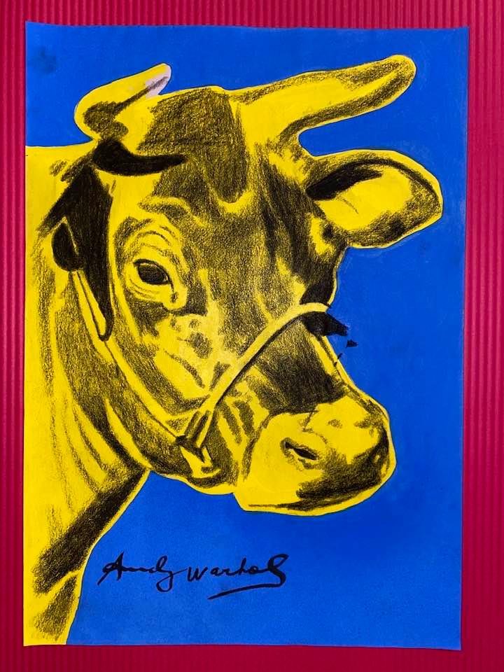 Andy Warhol Drawing On Paper (In the Style Of): In the style of Andy Warhol Drawing on paper 12 x 8 1/2 in. (Pittsburgh; August 6, 1928 - New York; February 22, 1987), commonly known as Andy Warhol, was an American plastic artist and filmmaker who 
