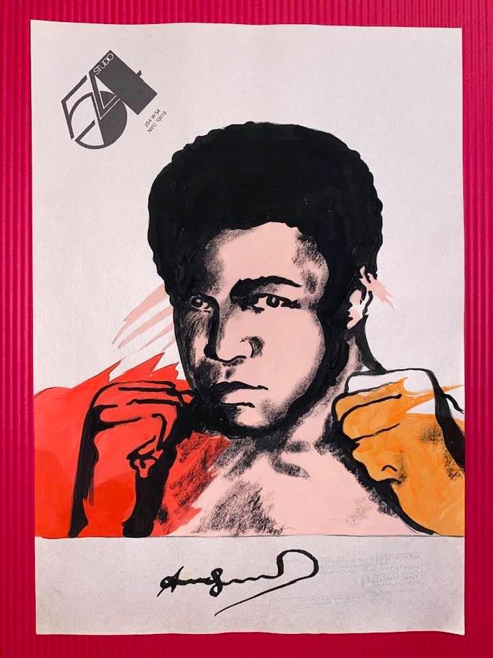 Andy Warhol Drawing On Paper (In the Style Of): In the style of Andy Warhol Drawing on paper 12 x 8 1/2 in. (Pittsburgh; August 6, 1928 - New York; February 22, 1987), commonly known as Andy Warhol, was an American plastic artist and filmmaker who 