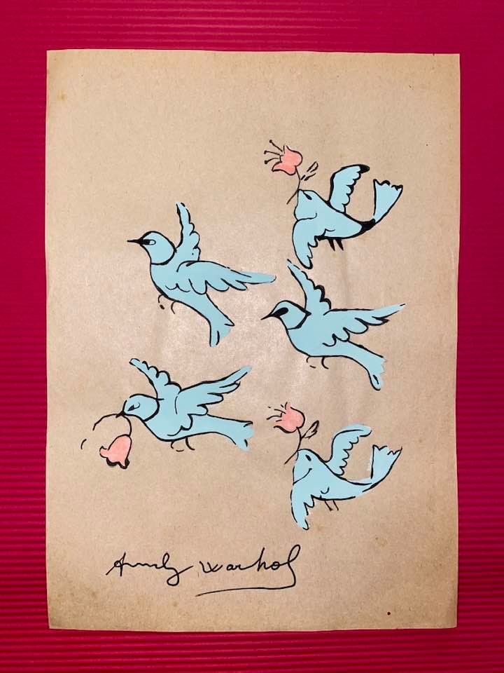 Andy Warhol Drawing On Paper (In the Style Of): In the style of Andy Warhol Drawing on paper 11 1/2 x 8 1/4 in. (Pittsburgh; August 6, 1928 - New York; February 22, 1987), commonly known as Andy Warhol, was an American plastic artist and filmmaker 