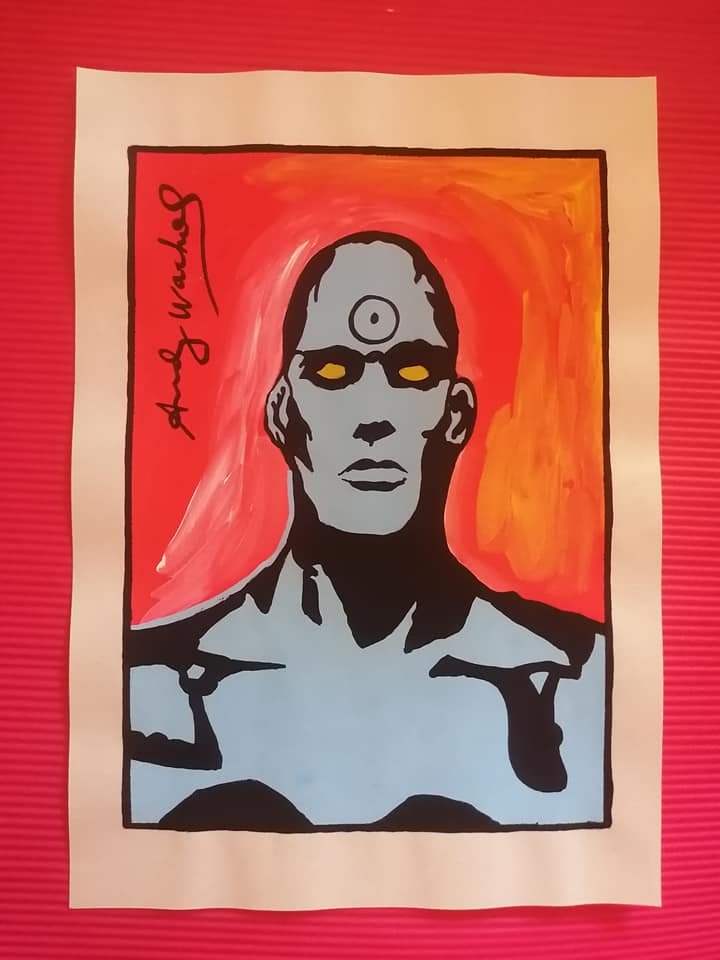 Andy Warhol Drawing On Paper (In the Style Of): In the style of Andy Warhol Drawing on paper 12 x 8 1/2 in. (Pittsburgh; August 6, 1928 - New York; February 22, 1987), commonly known as Andy Warhol, was an American plastic artist and filmmaker who 