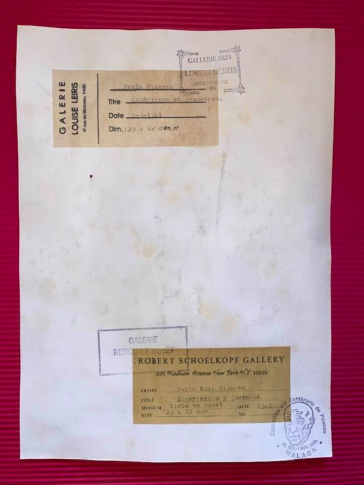 Pablo Picasso Drawing On Paper (In the Style of): In the style of Pablo Picasso Drawing on paper 11 1/2 x 8 1/2 in. Pablo Picasso, France; April 8, 1973), known as Pablo Picasso, was a Spanish painter and sculptor, creator, along with Georges Braque