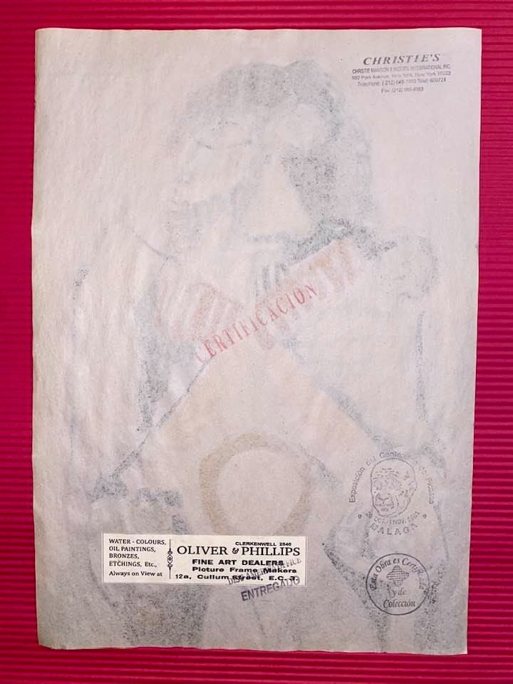 Pablo Picasso Drawing On Paper (In the Style of) (1 of 2)