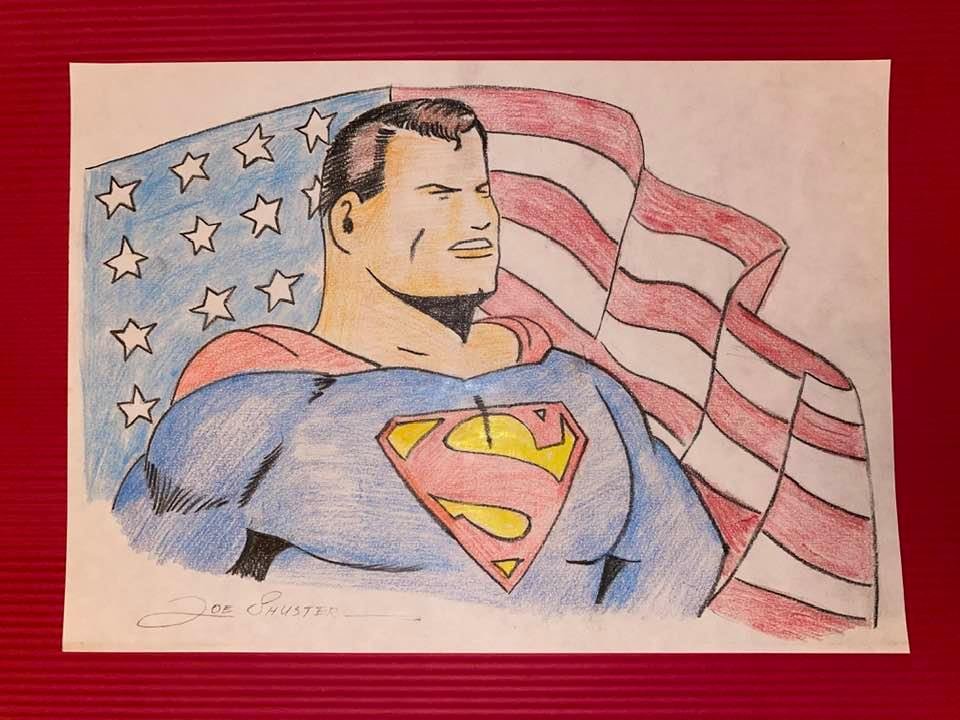 Joe Shuster (Canadian-American, 1914-1992) - Drawing: Joe Shuster (Canadian-American, 1914-1992) was best known for co-creating the Superman character along with the writer Jerry Siegel (American, 1914-1996). He is a member of the Will Eisner Comic Book