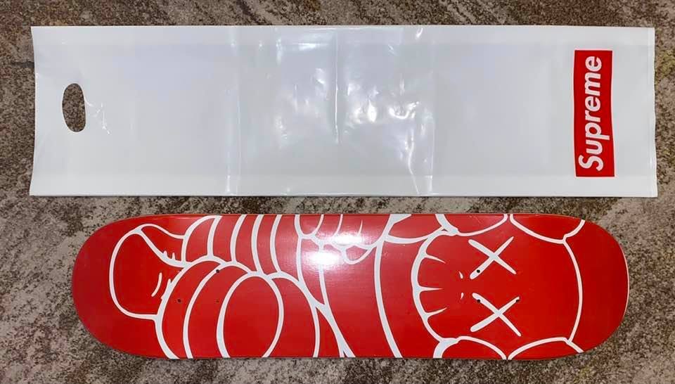 Kaws X Supreme Limited Edition Skateboard (1 of 3)